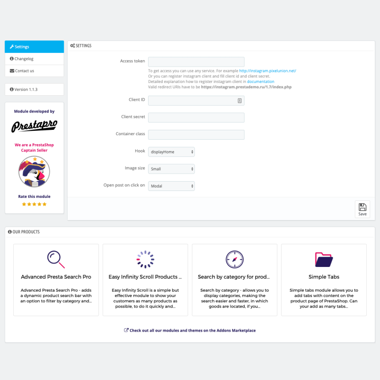 PrestaShop Intercom Chat Module