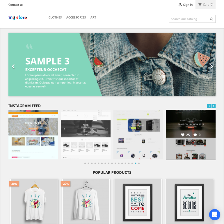 Module PrestaShop Instagram Module PrestaShop Instagram