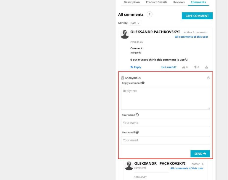 Модуль отзывов и комментариев для PrestaShop