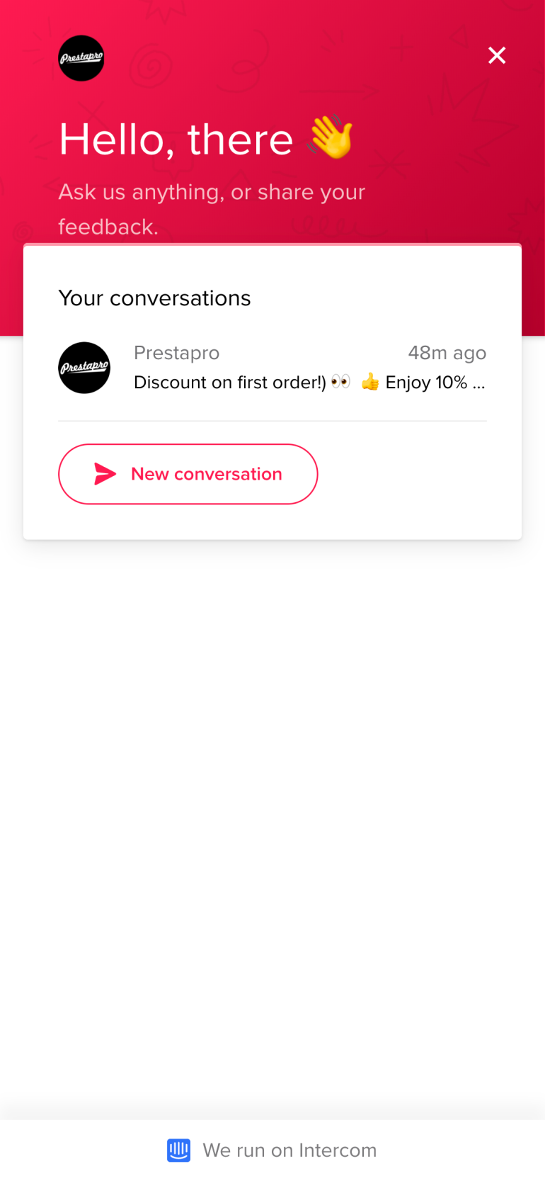 Модуль PrestaShop Intercom