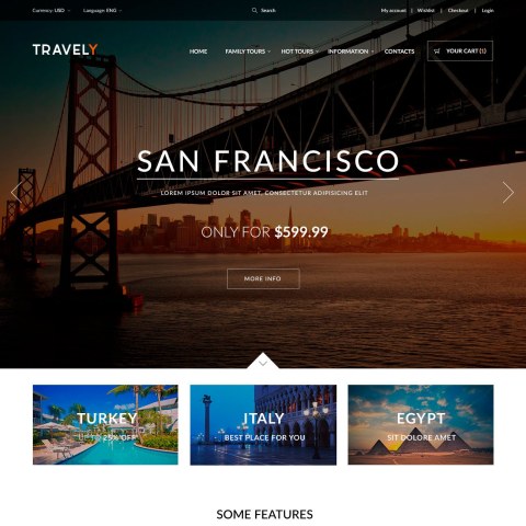 Template PrestaShop Travel