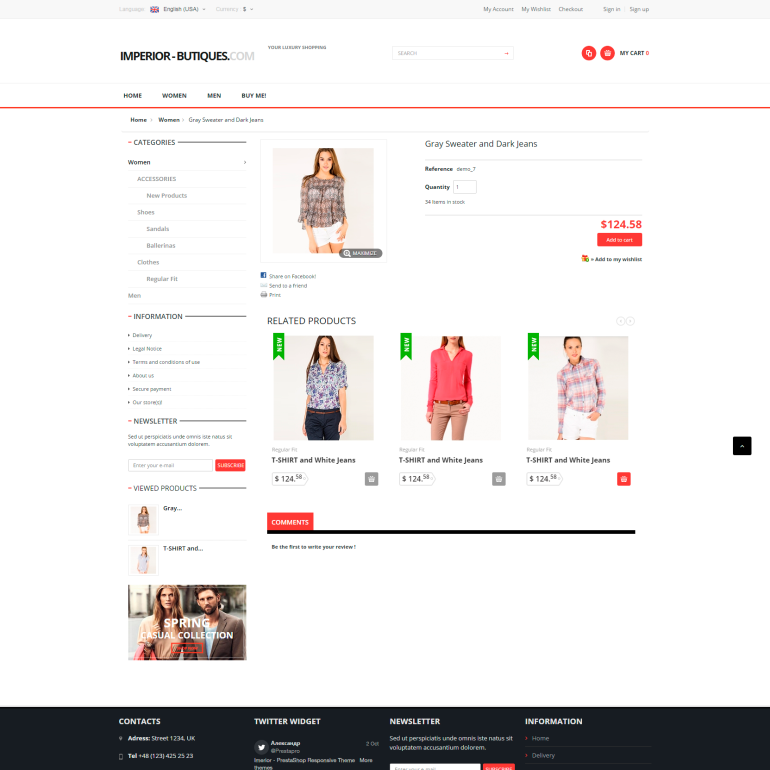 Template PrestaShop Boutique