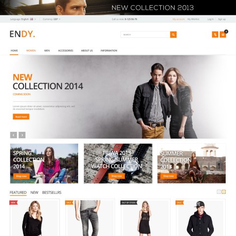 Template PrestaShop Apparel