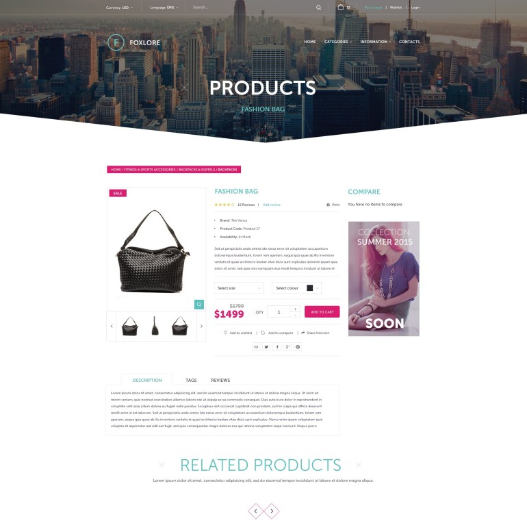 PrestaShop Template Brand Clothes