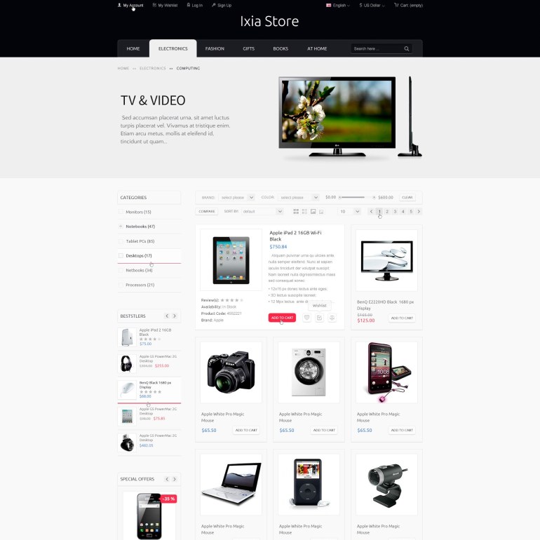 Template PrestaShop Hi-tech