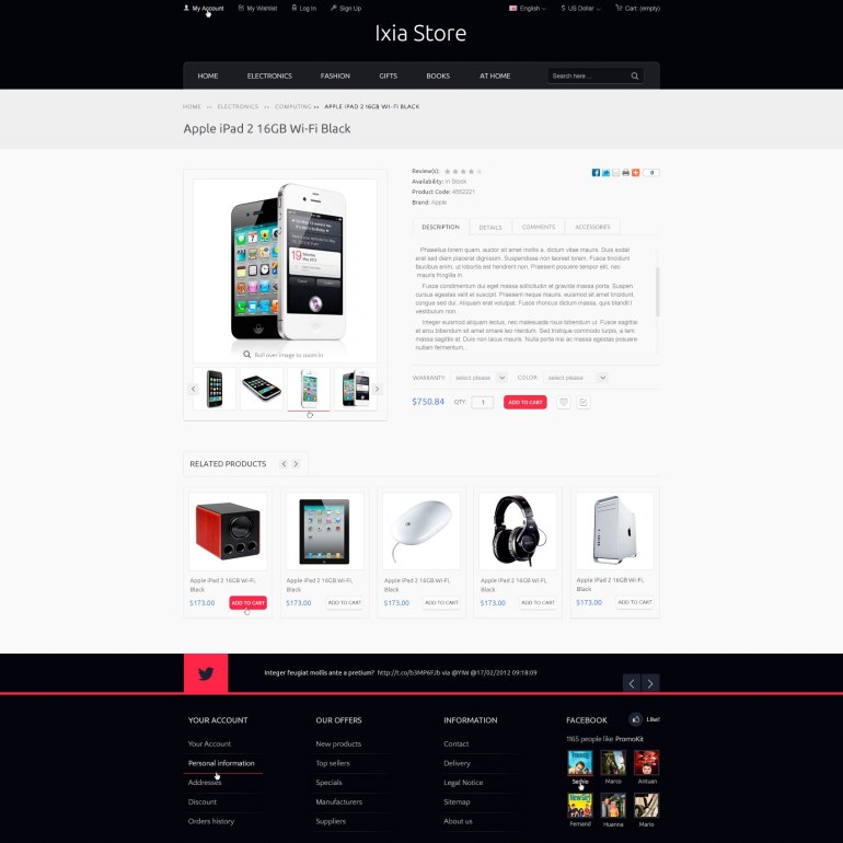 Template PrestaShop Hi-tech