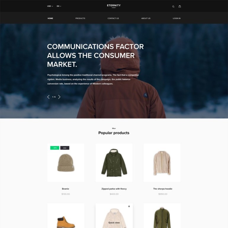 Shop Fashionable Shoes Template