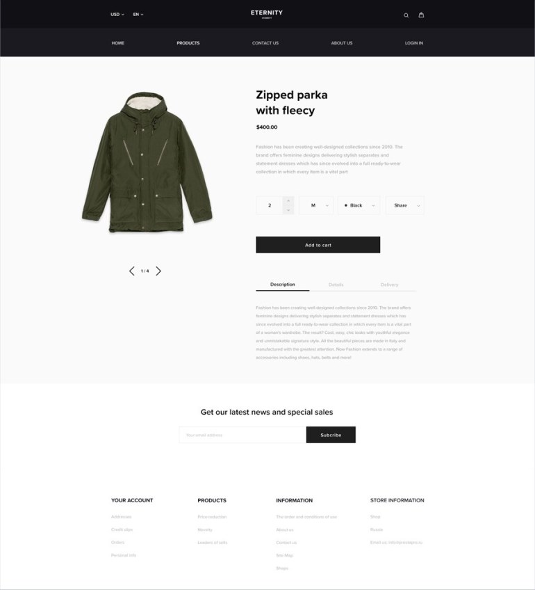 Shop Fashionable Shoes Template