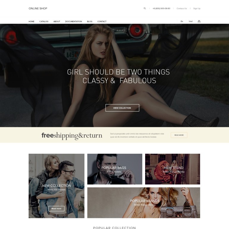 HandBags PrestaShop Theme