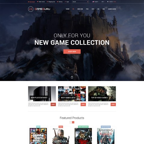 Template PrestaShop Video Game