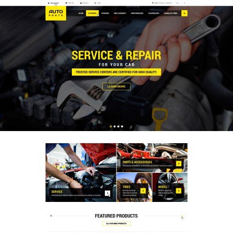 PrestaShop Template Cars