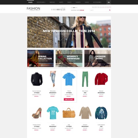 PrestaShop Template Fashion Clothes