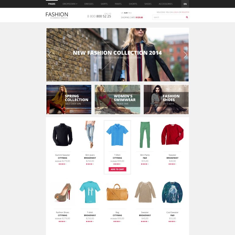 PrestaShop Template Fashion Clothes PrestaShop Template Fashion Clothes