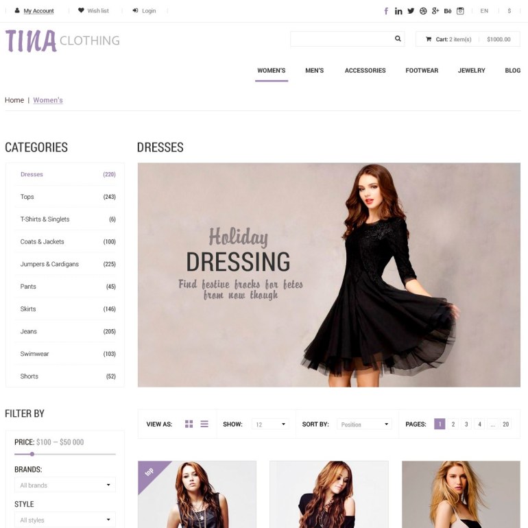 Brand PrestaShop Theme