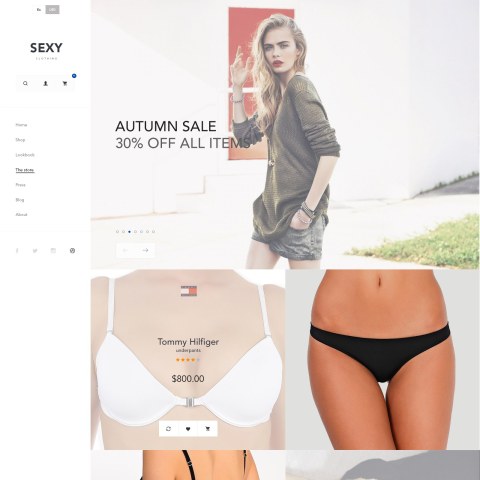 Lingerie PrestaShop Responsive Theme