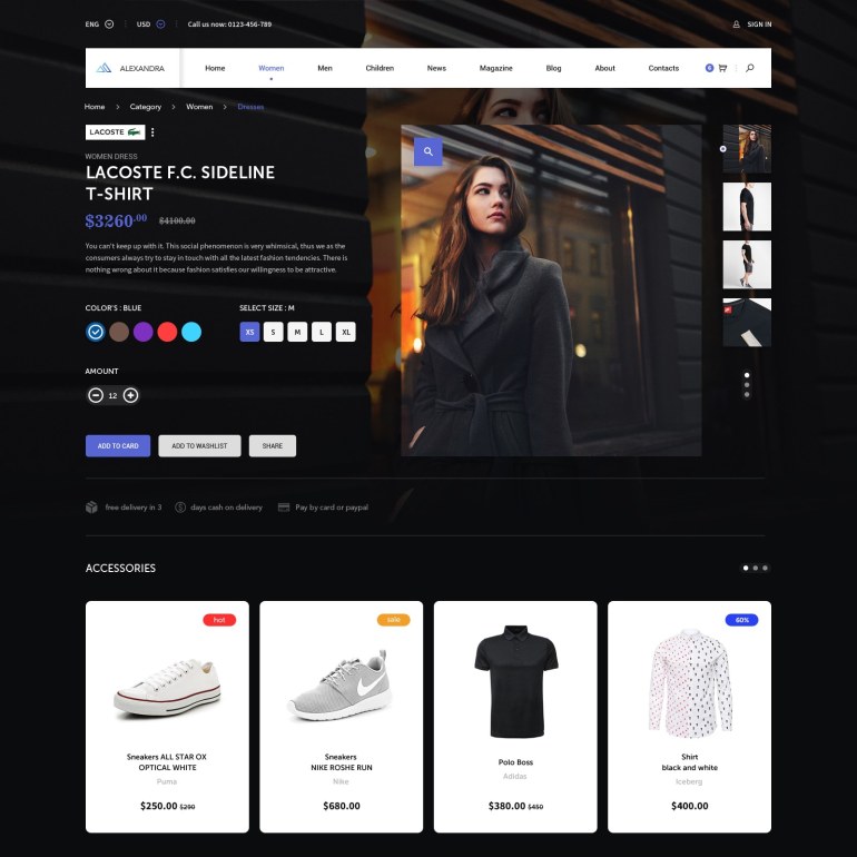 Шаблон Prestashop Одежда
