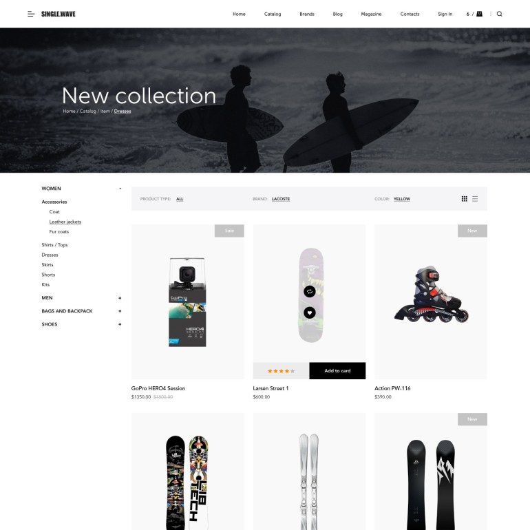Surfing PrestaShop Theme