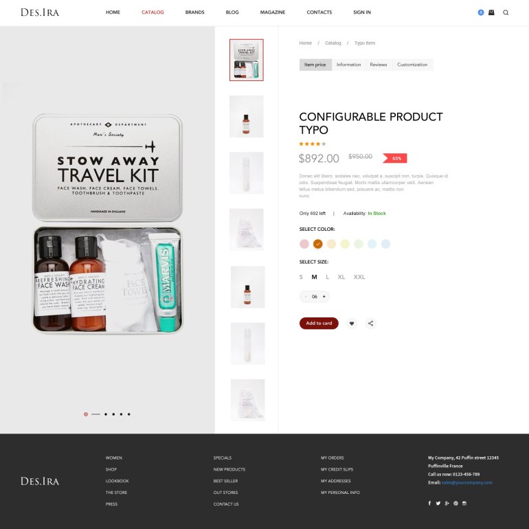 Шаблон Prestashop Парикмахерская Шаблон Prestashop Парикмахерская