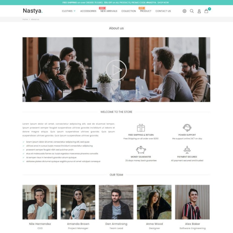 Prestashop Template Nastya Fashion - Clothes & Shoes, Jewelry & Watch, Bags Prestashop Template Nastya Fashion - Clothes & Shoes, Jewelry & Watch, Bags