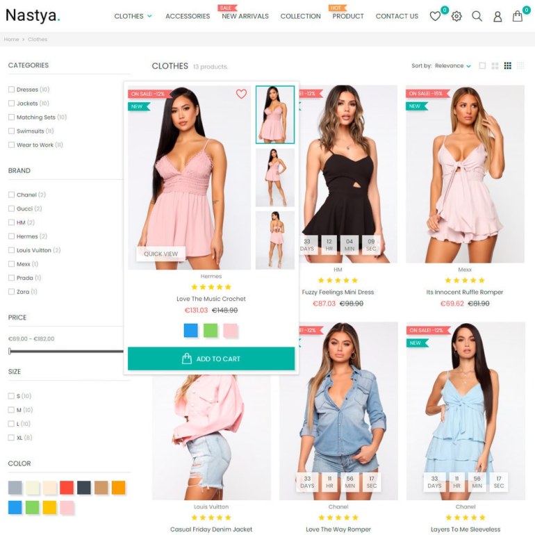 Prestashop Template Nastya Fashion - Clothes & Shoes, Jewelry & Watch, Bags Prestashop Template Nastya Fashion - Clothes & Shoes, Jewelry & Watch, Bags