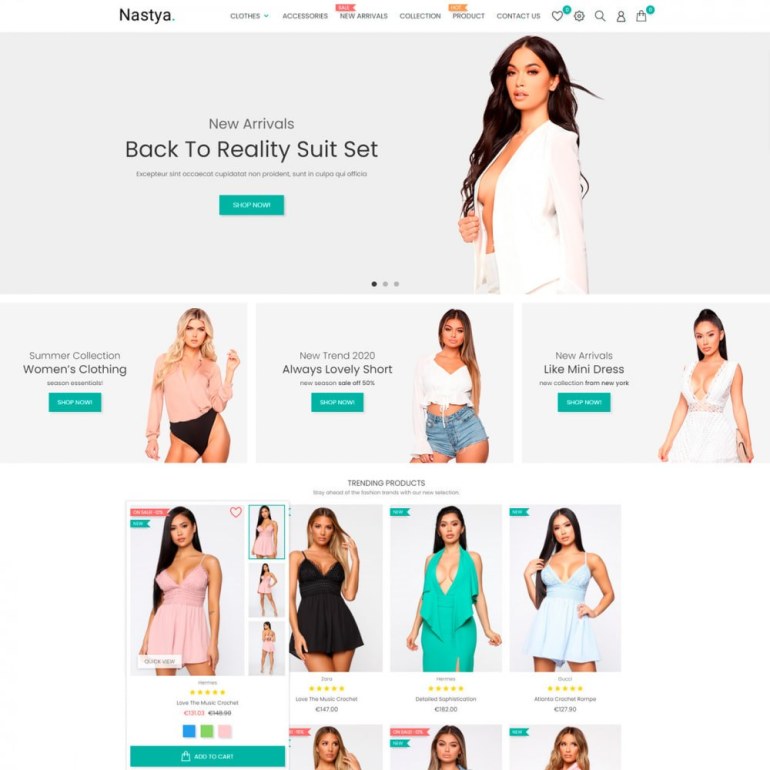 Prestashop Template Nastya Fashion - Clothes & Shoes, Jewelry & Watch, Bags Prestashop Template Nastya Fashion - Clothes & Shoes, Jewelry & Watch, Bags