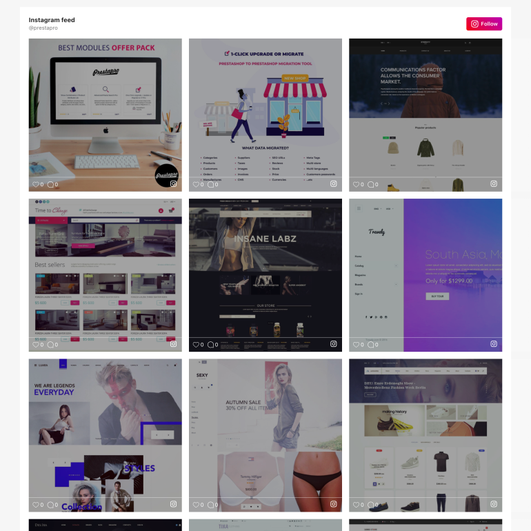Module PrestaShop Instagram Module PrestaShop Instagram